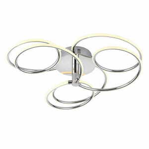 Plafonieră LED Endon Eterne 81886 Crom Alb 60 cm Dimmabilă small 0