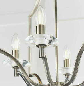 Pendul Endon Lainey 4 Becuri E14 Alamă Cristal 48 cm small 3