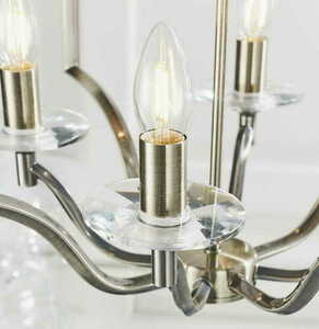 Pendul Endon Lainey 4 Becuri E14 Alamă Cristal 48 cm small 4