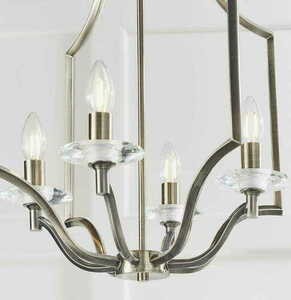Pendul Endon Lainey 4 Becuri E14 Alamă Cristal 48 cm small 5
