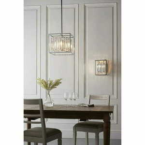 Lampă suspendată Endon Acadia 4xE14 crom cristal 81930 small 2