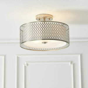 Plafonieră Endon Cordero 81966 LED 3xE27 argintiu/alb 43 cm small 3