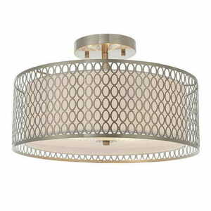 Plafonieră Endon Cordero 81966 LED 3xE27 argintiu/alb 43 cm small 5