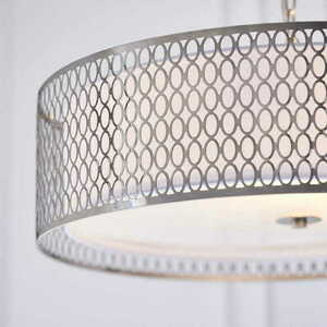 Pendul Endon Cordero 3xE27 nichel alb, D56 cm small 4