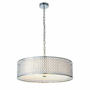 Pendul Endon Cordero 3xE27 nichel alb, D56 cm small 6