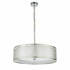 Pendul Endon Cordero 3xE27 nichel alb, D56 cm small 7