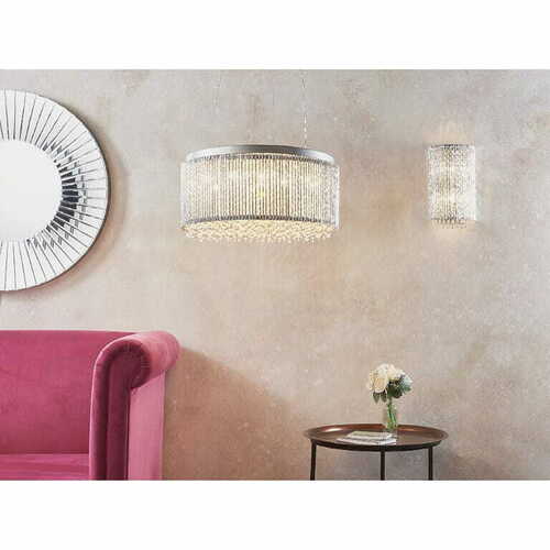 Verifica Pendant Galina Endon Cromat Cristal 12xG9 Dimmabil 51cm LED 81981