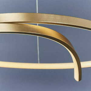 Lampă suspendată LED Endon Rafe aurie albă Ø57 cm 36.5W dimabilă small 5