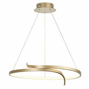 Lampă suspendată LED Endon Rafe aurie albă Ø57 cm 36.5W dimabilă small 0