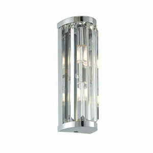 Aplica de perete Endon Shimmer cromată, cristal, G9, IP44, 2 becuri small 0