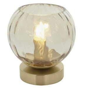 Lampa pe picior Dimple Endon alamă/sticlă, 15 cm, E14, 91973 small 2