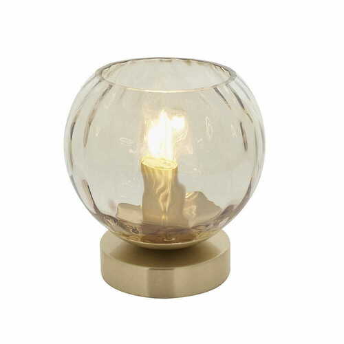 Verifica Lampa pe picior Dimple Endon alamă/sticlă, 15 cm, E14, 91973