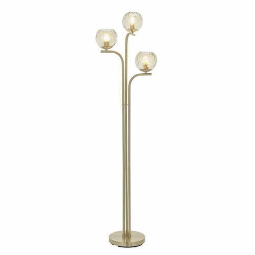Verifica Lampă de podea Endon Dimple 91974 alamă 3 becuri E14 162 cm