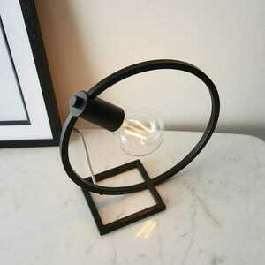 Lampa pe picior Endon Shape Circle negru otel 31,2 cm 92222 small 3