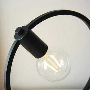 Lampa pe picior Endon Shape Circle negru otel 31,2 cm 92222 small 5