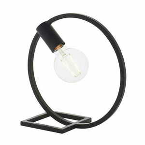 Lampa pe picior Endon Shape Circle negru otel 31,2 cm 92222 small 0