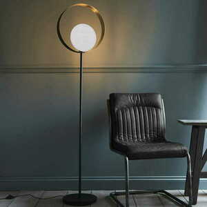 Lampă de podea Endon Cal 92879 nichel/negru oțel E27 161 cm small 1