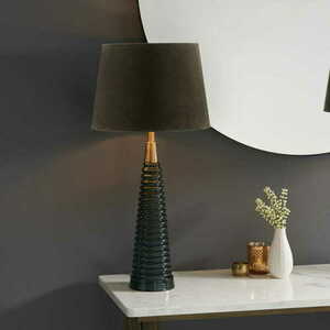 Lampa de podea Endon Naia 93114 textilă, negru/albastru, E27, 65 cm small 3