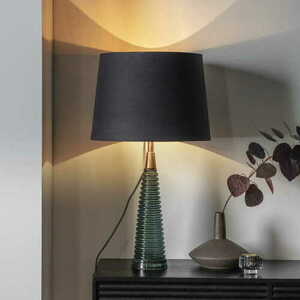 Lampa de podea Endon Naia 93114 textilă, negru/albastru, E27, 65 cm small 6