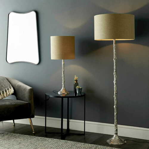Verifica Lampă de podea Endon Rion argint aluminiu E27 131 cm 93131