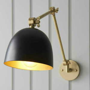 Aplica de perete Endon Lehal 93142 alamă/negru E27 small 1
