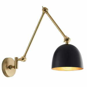 Aplica de perete Endon Lehal 93142 alamă/negru E27 small 0