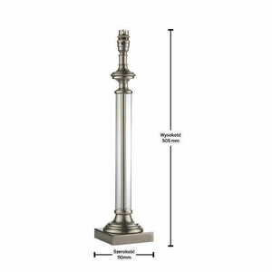 Lampă pe picior Endon Avebury nichel sticlă E27 51,5 cm small 1
