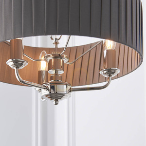 Lampă suspendată Endon Highclere 94394 antracit/nichel 3×E14 45 cm small 6