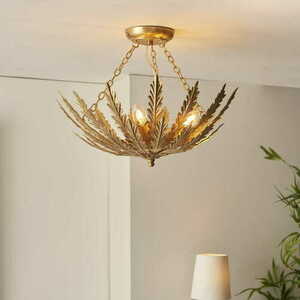 Plafonieră Endon Delphine 95039 aurie 3xE14 46,5 cm small 1
