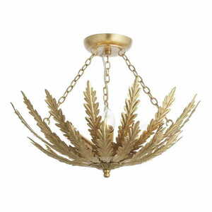 Plafonieră Endon Delphine 95039 aurie 3xE14 46,5 cm small 0