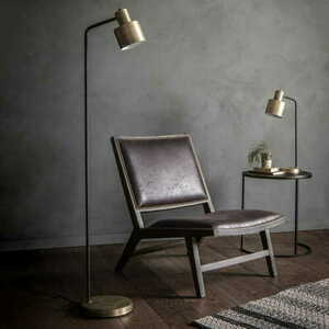 Lampă de podea Endon Mayfield, alamă/negru, E27, oțel, 148 cm, 95465 small 2