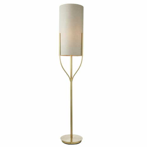 Verifica Lampă de podea Endon Fraser Brass Bej Textil E27 165 cm 95466