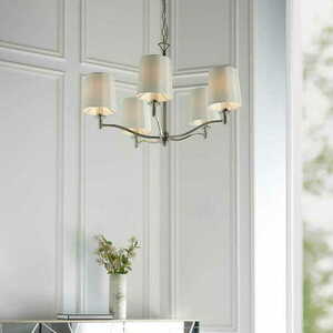 Lampă suspendată Endon Ortona 95826 nichel alb 5 becuri E14 72 cm small 3