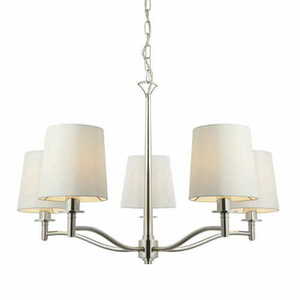 Lampă suspendată Endon Ortona 95826 nichel alb 5 becuri E14 72 cm small 0