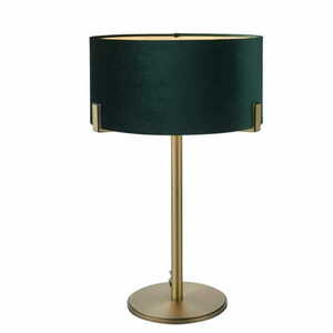Lampă pe picior Endon Hayfield verde mușchi alamă E27 59 cm 95837 small 0