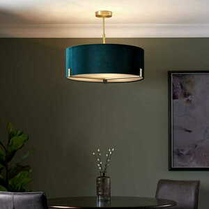 Lampă suspendată Endon Hayfield 3xE27 verde/alamă 56,6 cm 95839 small 2