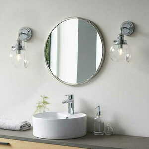 Aplica perete Endon Cheswick crom sticla IP44 E14 96129 small 2