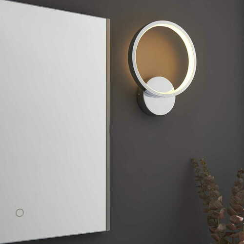 Verifica Aplica LED Endon Radius crom 3000K IP44 10W 1100lm 96472