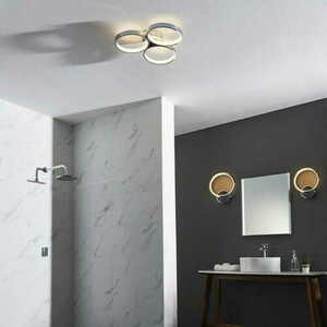 Aplica LED Endon Radius crom 3000K IP44 10W 1100lm 96472 small 2