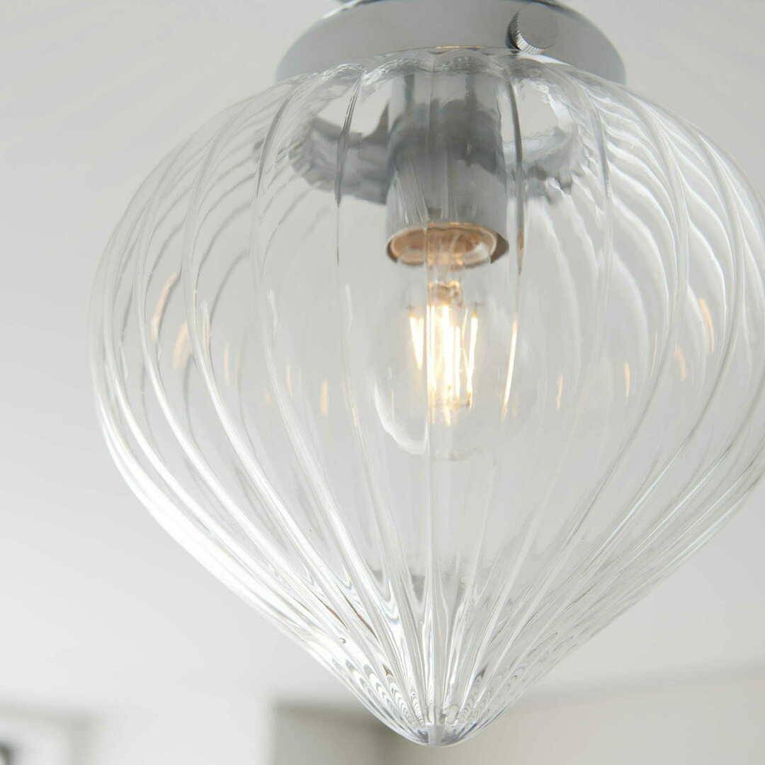 Verifica Plafonieră de baie Endon Cheston 96489, crom, cu sticlă transparentă striată, E27, IP44, 24 cm Plafonieră de baie Endon Cheston 96489, crom, cu sticlă transparentă striată, E27, IP44, 24 cm