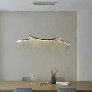 Pendul LED Endon Orphelia 97219 crom 2 lumini 3000K small 2