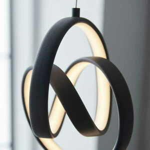 Pendul LED Endon Cosma 97623 negru 3 becuri dimmabil 41,5 cm small 6