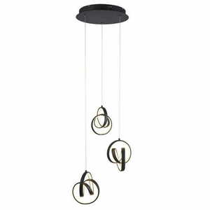 Pendul LED Endon Cosma 97623 negru 3 becuri dimmabil 41,5 cm small 0