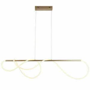 Lampă suspendată Endon Attalea 97629 alamă alb LED dimabil 5100lm 43.7W