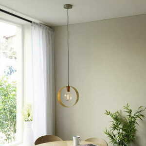 Lampă suspendată Endon Hoop alamă E27 25 cm oțel small 4