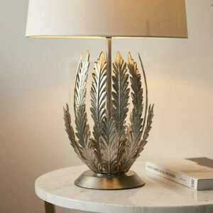 Lampă de masă Endon Delphine argintie, abajur ivoriu 55 cm E27 98046 small 6