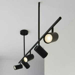 Plafonieră Endon Rez 98458 neagră, 5xGU10, dimabilă small 1