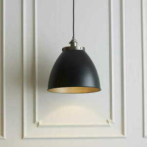 Pendul Endon Franklin 98749 negru-argintiu, oțel, E27, 33,5 cm, dimabilibil small 1