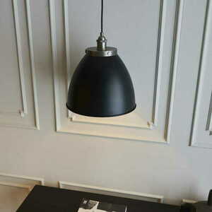 Pendul Endon Franklin 98749 negru-argintiu, oțel, E27, 33,5 cm, dimabilibil small 5
