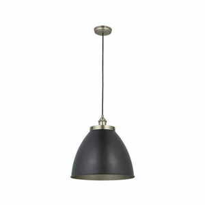 Pendul Endon Franklin 98749 negru-argintiu, oțel, E27, 33,5 cm, dimabilibil small 7